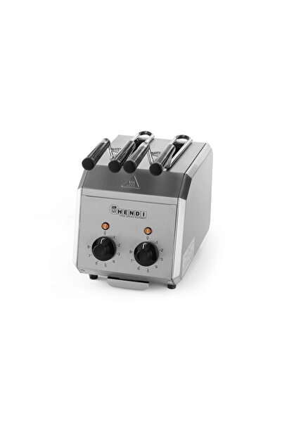HENDI Professional Toaster, Hendi, Stainless Steel, Adjustable Timer 8 Minutes with Sound Alarm, 1200 W, 3