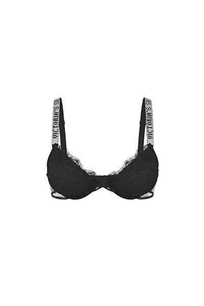 Victoria's Secret Işıltılı Askılı Dantelli Hafif Dolgu Destekli Dekolteli Demi Sütyen