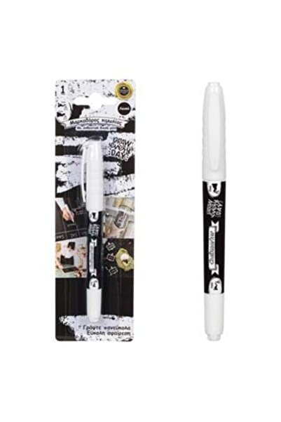 SHOPIENS Carioca White Chalk Marker - Dual Tip