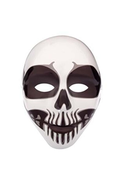 SHOPIENS Mască deghizată de Halloween cu craniu alb-negru