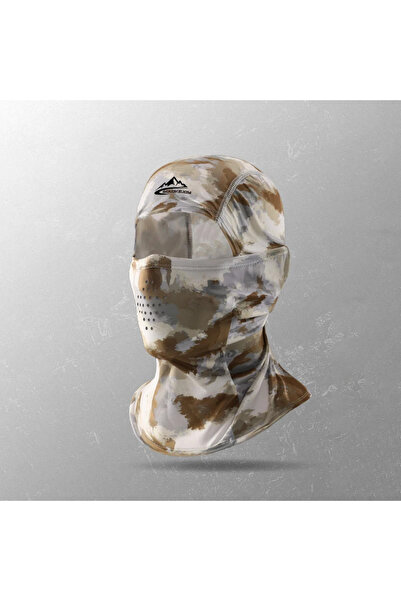 Choice قناع تمويه رملي لركوب الدراجات، قناع وجه كامل التغطية، سريع الجفاف، مص...