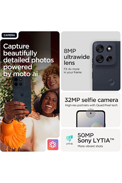 Motorola MOTO G56 5G Dual SIM 12GB RAM 256GB ROM - PANTONE Black Oyster