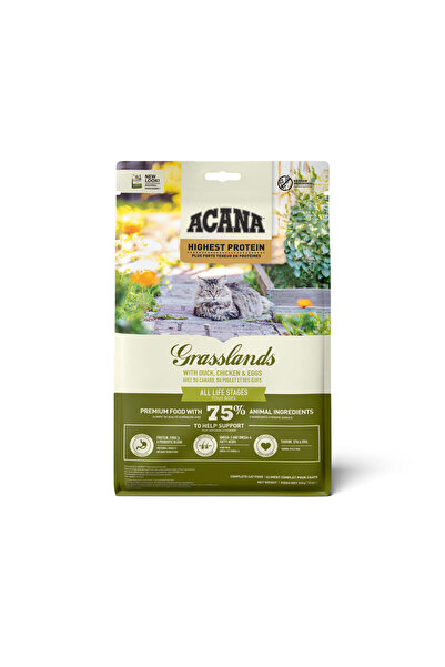 Acana طعام القطط الجاف عالي البروتين من Grasland