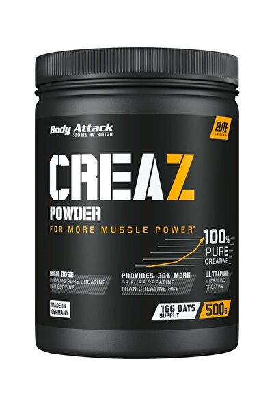 Body Attack مسحوق كرياتين فائق النقاء من CREAZ، 500 غرام