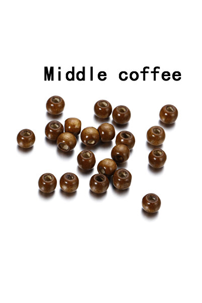 Choice3 9X10mm Middle coffee 100pcs 10-12mm Vintage Natural Wooden Spacer Bea...