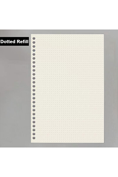 Choice ورق منقطة قابل لإعادة التعبئة بحجم A4/A5/B5، 60 ورقة، مبطن/فارغ/منقط/مُحاط، مع حشو أوراق سائبة