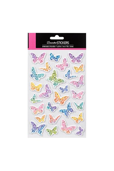 SHOPIENS 3D Decorative Stickers Set, 27 Pieces, Butterfly Pattern, Multicolor