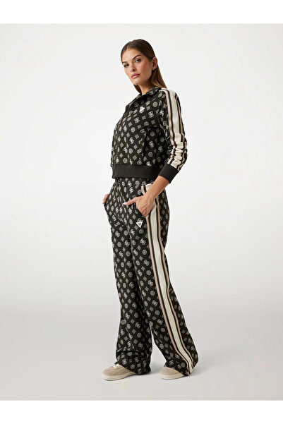 Guess Peony Kadın Siyahi Aktif Palazzo Fit Eşofman Altı V5YB10K0282-FBBQ
