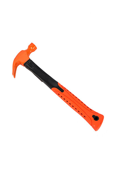 Lawazim مطرقة - برتقالية 500 جرام - مطرقة مخلب شديدة التحمل بمقبض غير قابل لل...