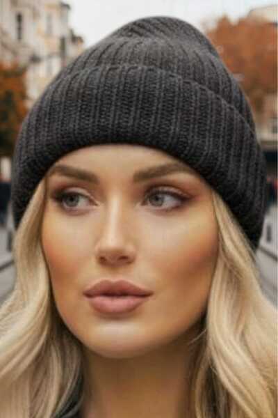 Mood Agenda Women's Soft Textured Thick Ribbed Soft Wool Beret