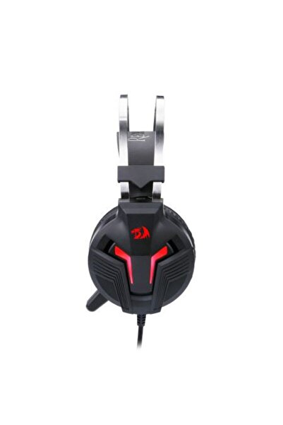 REDRAGON Memecoleous Headphones, 50mm speakers, ergonomic design, Black with Red