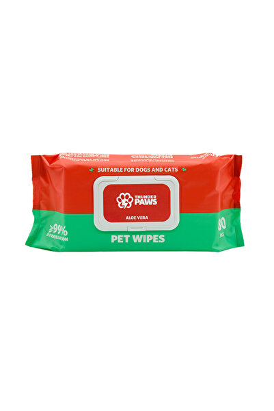 Thunderpaws Thunder Paws Aloe Vera Sanitary Pet Wipes Suitable for Cats and D...