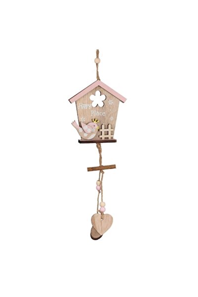 SHOPIENS Decorațiune suspendată din lemn, pasăre cu inimă, 38 cm, MYONNA