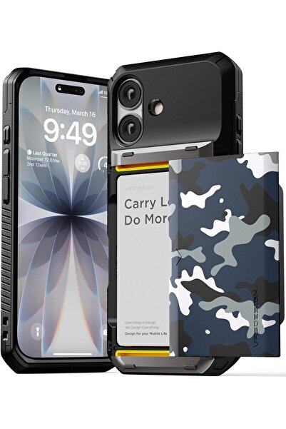 VRS Design حافظة Damda Glide Pro لهاتف iPhone 17 مزودة بمحفظة منزلقة وحامل بط...