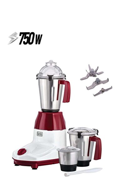 Blackdekor خلاط ومطحنة متعدد الوظائف 3 في 1 من بلاك+ديكر مع طقم 3 أوعية - MG750-B5
