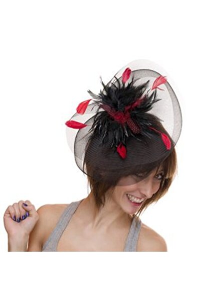 Jumbo Disguise Hat with Netting & Feathers