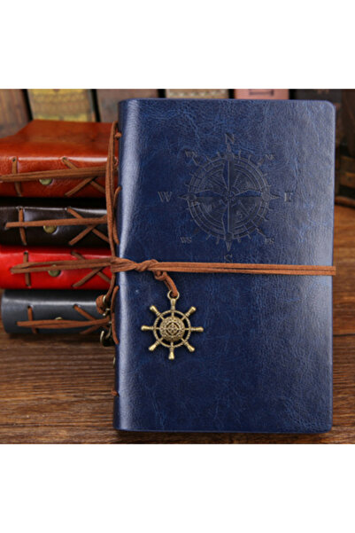 Choice دفتر ملاحظات أزرق صغير 105 × 145 مم، مذكرات مسافر عتيقة، غلاف ناعم حلزوني، ورق كرافت قابل للاستبدال