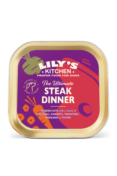 Lily's Kitchen طعام الكلاب الرطب من ذا ألتيميت ستيك دينر - 150 جرام