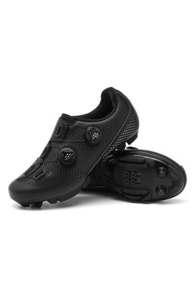 Choice 43 T6066 Black MTB Cycling Shoes for Men Dirt Bike Sneakers Cleat Raci...