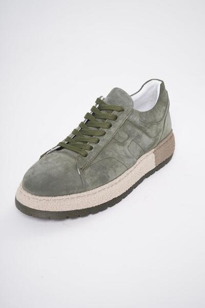 Byterre Bastille Hakiki Deri El Yapımı Erkek Haki Günlük Sneaker