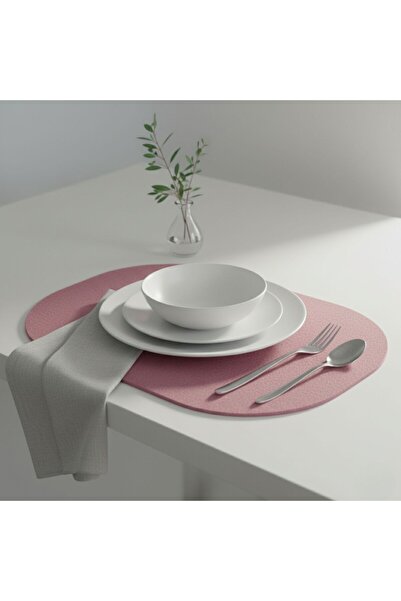 Grand Fine Art 2 Pieces Pink Felt American Service Table Mat 33X44 cm