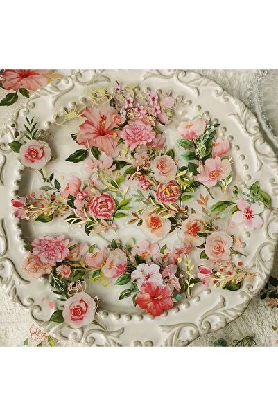 Choice5 F 40 pcs Roaming Dreams Vintage INS Flower Plant Stickers Decorative ...