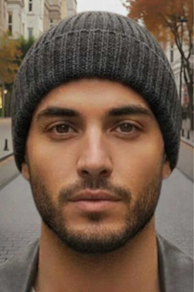 Mood Agenda Men's Soft Textured Thick Ribbed Soft Wool Beret