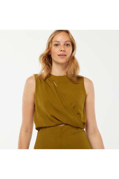 KIABI Sleeveless jumpsuit with fancy opening at the front GREEN