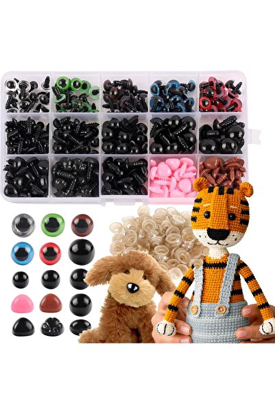 zola Set ochi pentru jucarii, Zola, 575 elemente, dimensiuni 6-14 mm, 8 model...