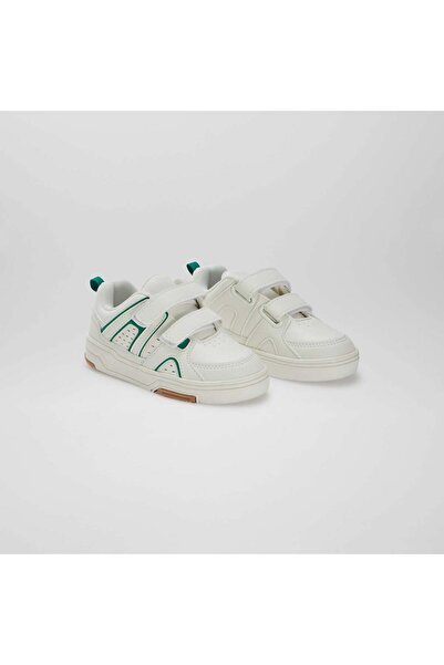 KIABI Sporty Velcro trainers WHITE