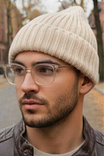 Trenderrs Men's Soft Textured Thick Ribbed Soft Wool Beret