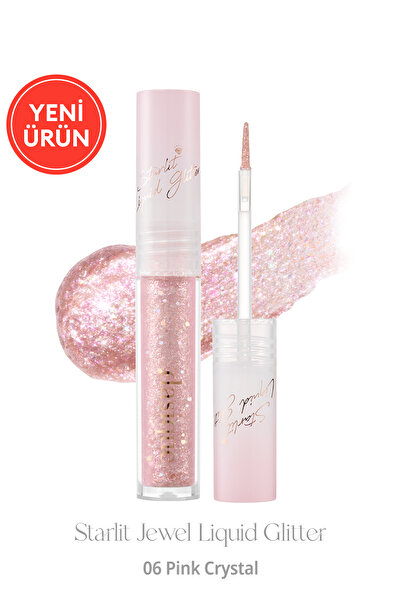 dasique İnci Işıltılı Likit Glitter Starlit Jewel Liquid Glitter (#06 Pink Crystal)