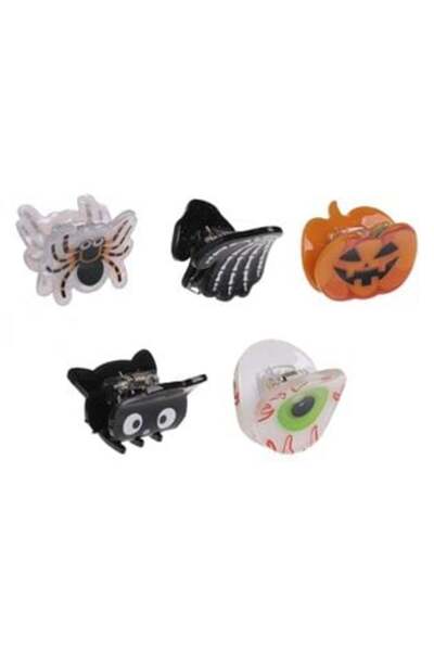 SHOPIENS Σετ Κλιπς Μαλλιών με 5 Σχέδια για το Halloween 2,5 εκ. - 5 τεμάχια