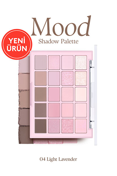 dasique Mat ve Işıltılı Tonlardan Oluşan 20 Renkli Far Paleti Mood Shadow Pal...