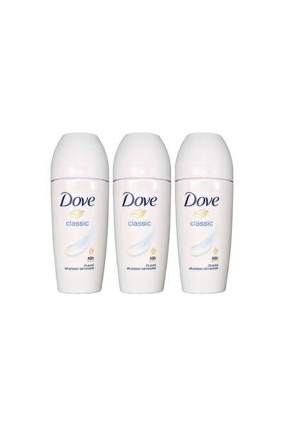 Dove Set de 3 deodorante roll-on: Clasic, Cremă hidratantă, Atenție florală, ...