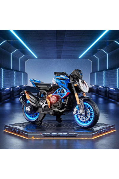 CAR Electric Ride-On 12V with 550 Motor, Bluetooth, USB, & Wheel Lights 29-M074-BLUE