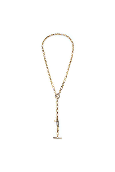 Mon Reve Solar Gate Zirkon Çubuk Charm Zincir Kolye