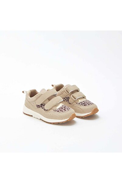 KIABI Running-style leopard print trainers BEIGE