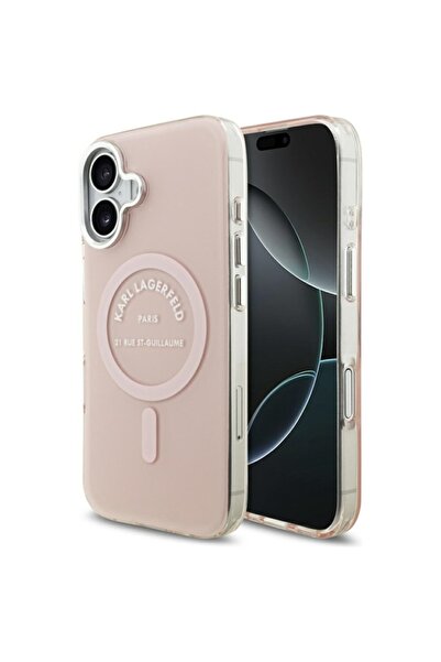 Karl Lagerfeld Carcasă pentru iPhone 17, IML Glitter cu logo-ul K&C Heads, Ma...