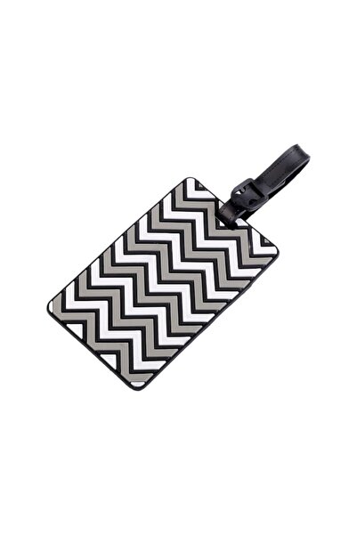 Crisalida Eticheta pentru identificare bagaje Crisalida, 6,5 x 10 cm, Gri