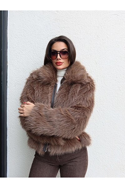 ESRAHELVACI Zipper Detail Imported Fur