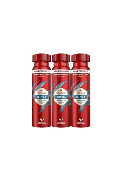 Old Spice Set 3 x Deodorant 150ml Deep Sea, All Day Fresh, Intense Fresh Fragrance