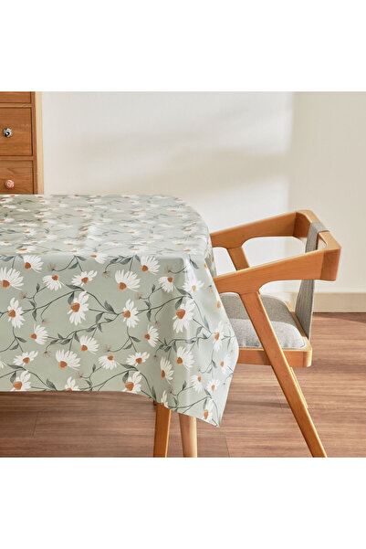 Karaca Home Hera Floral Pvc Tablecloth Green