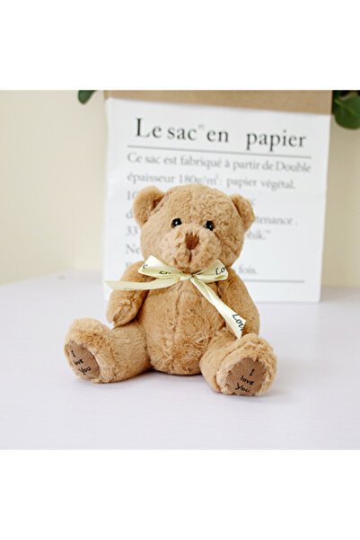 Choice دمية دب لطيفة على شكل دب تيدي بني فاتح، قطعة واحدة، مقاس 18 سم، لعبة د...