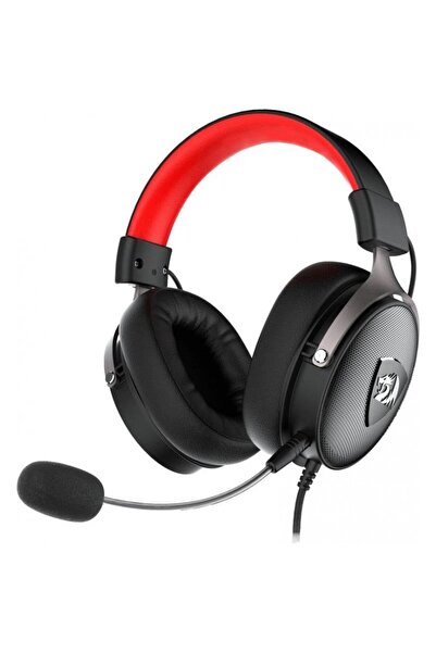 REDRAGON Casti gaming Icon, sasiu din aluminiu, pernite de urechi din spuma cu memorie, Negru