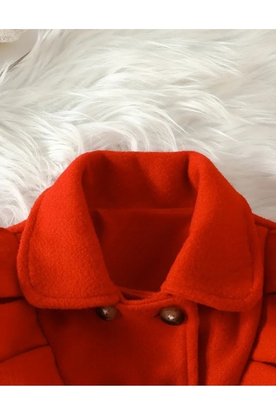OEM Red girl's coat with beret, 9-12 months, 80 cm