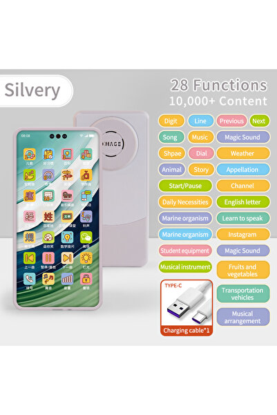 Choice3 لعبة محاكاة الهاتف المحمول للأطفال من سيلفر فون، موسيقى الشاشة، ألعاب...