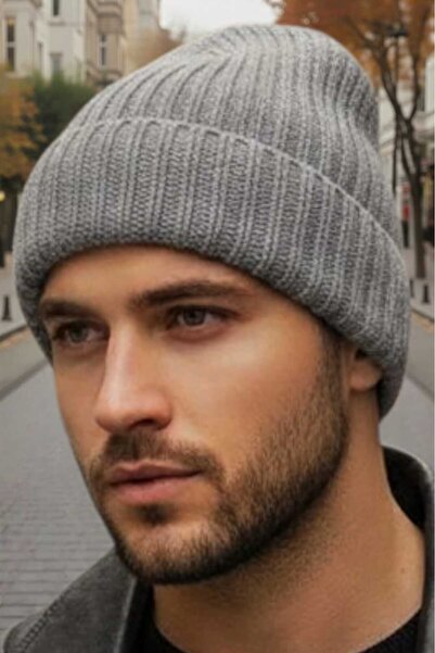 Trenderrs Men's Soft Textured Thick Ribbed Soft Wool Beret