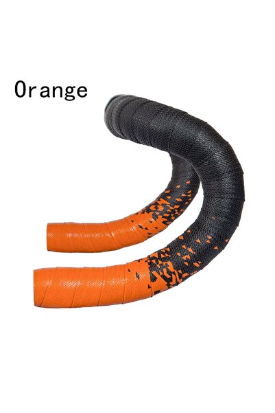 Choice orange Anti-Vibration PU EVA Bent Cycling Road Bike Tapes Bicycle Hand...