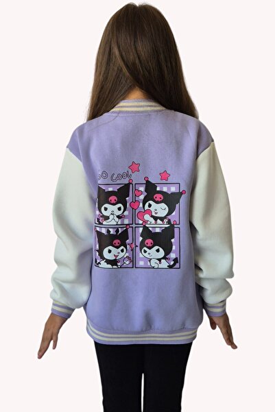 QUB CLUB Κοριτσίστικο μπουφάν με στάμπα Kuromi